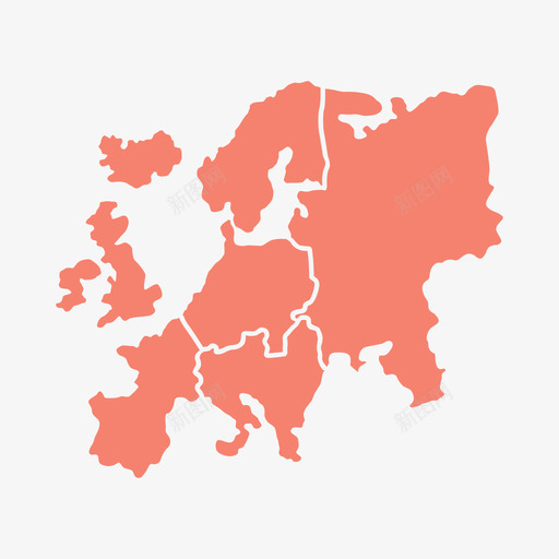 欧洲大陆地图svg_新图网 https://ixintu.com 地图 欧洲 大陆 风险