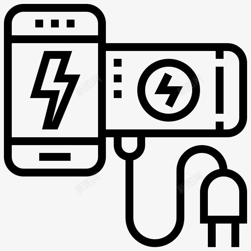 无线充电电池电源svg_新图网 https://ixintu.com 无线 充电 充电电池 电源 智能 手机 小工 工具