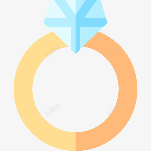 订婚戒指婚礼249扁平svg_新图网 https://ixintu.com 订婚 戒指 婚礼 扁平