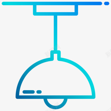 灯具家具60线性梯度图标