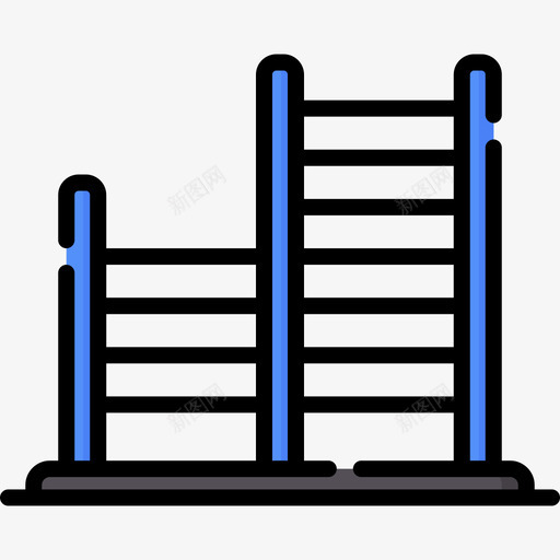 梯子操场59线颜色svg_新图网 https://ixintu.com 梯子 操场 颜色