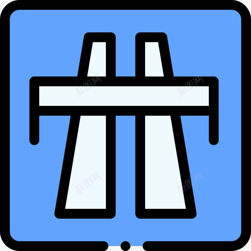 高速公路交通标志35线形颜色svg_新图网 https://ixintu.com 高速公路 交通标志 线形 颜色