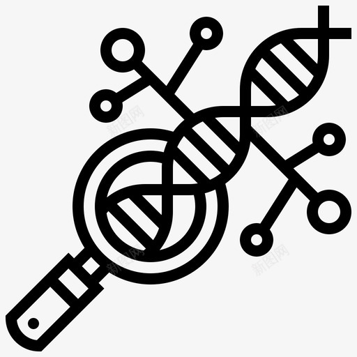 dna染色体螺旋svg_新图网 https://ixintu.com 染色体 螺旋 放大 大分子 研究 发展 路线