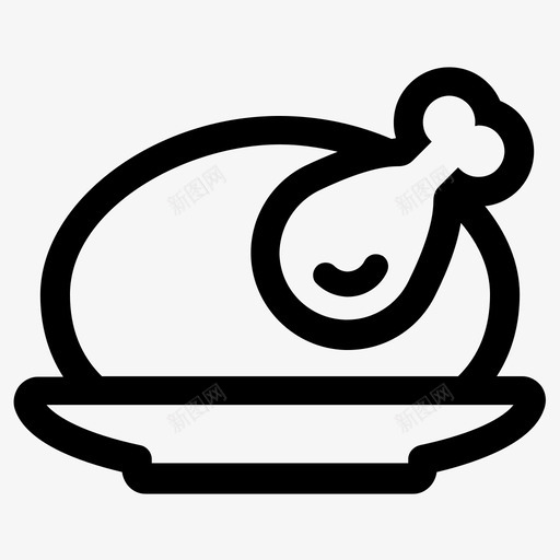 鸡肉烹饪一碟食物svg_新图网 https://ixintu.com 鸡肉 烹饪 一碟 食物 烤鸡 火鸡