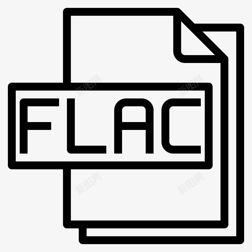Flac文件格式1线性svg_新图网 https://ixintu.com 文件 格式 线性