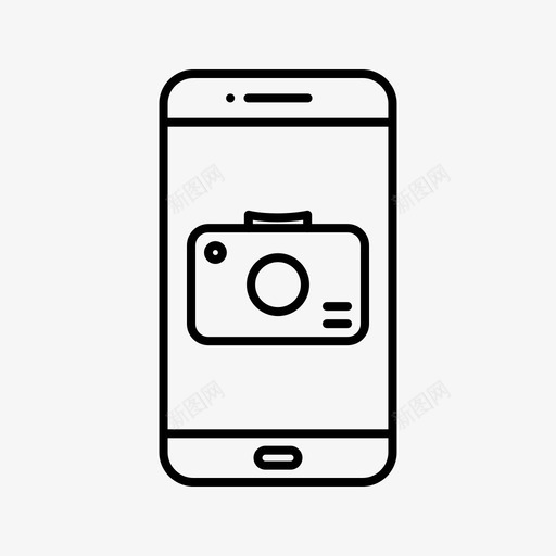 摄像头图像智能手机svg_新图网 https://ixintu.com 智能 手机 摄像头 图像