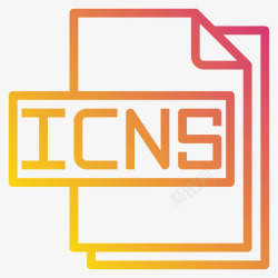 ICNS文件格式Icns文件文件格式3渐变高清图片