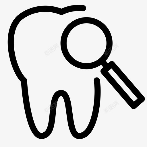 牙齿犬齿牙科svg_新图网 https://ixintu.com 牙齿 犬齿 牙科 牙医 釉质 轮廓 第一 一卷