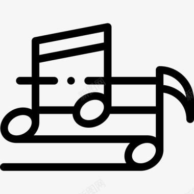音乐风景艺术39线性图标