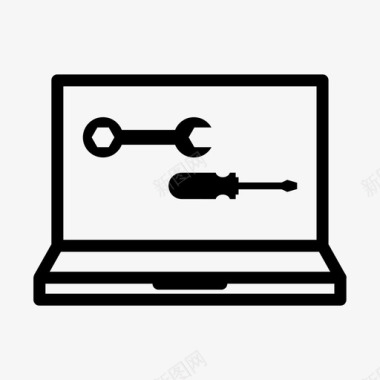 电脑维修电子维修互联网维修图标