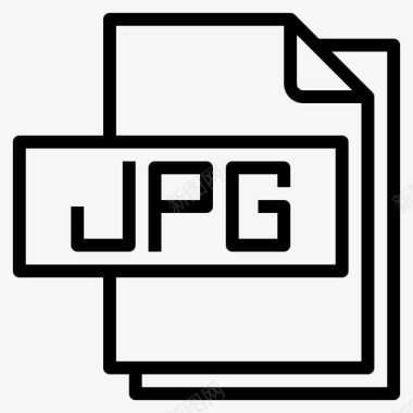 Jpg文件文件格式1线性图标