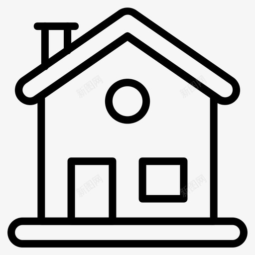 家房子顶楼svg_新图网 https://ixintu.com 房子 顶楼 物业 仓库 房地产