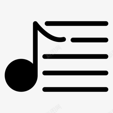 列表音乐音频旋律图标