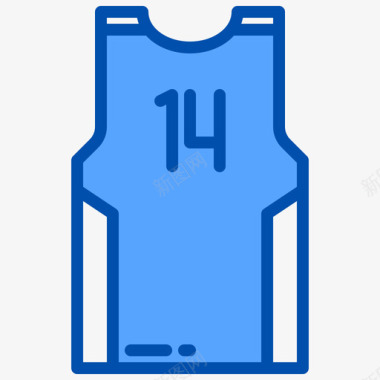 衬衫篮球54蓝色图标
