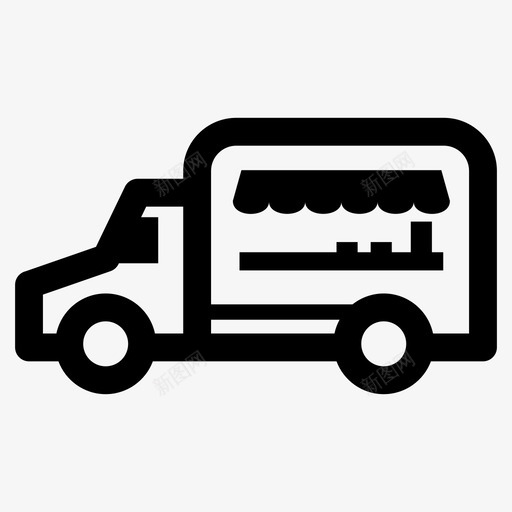食品车商业街道svg_新图网 https://ixintu.com 食品 车商 商业 商业街 街道 运输