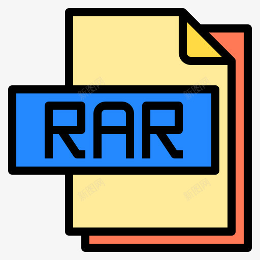 Rar文件文件格式4线性颜色svg_新图网 https://ixintu.com 文件 格式 线性 颜色