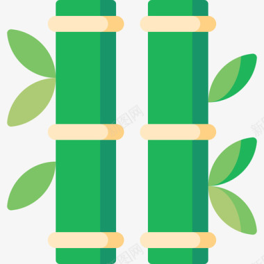 竹子瓷器80扁平图标
