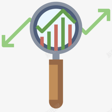 分析商务和市场营销1平淡图标
