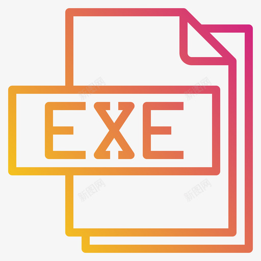 Exe文件文件格式3渐变svg_新图网 https://ixintu.com 文件 格式 渐变