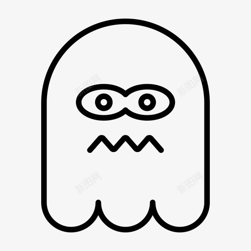 幽灵表情符号幻影svg_新图网 https://ixintu.com 幽灵 表情 符号 幻影