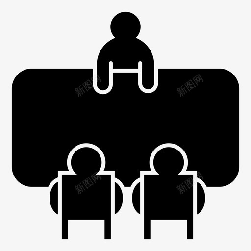 会议办公桌面试svg_新图网 https://ixintu.com 会议 办公桌 面试 桌子 字形