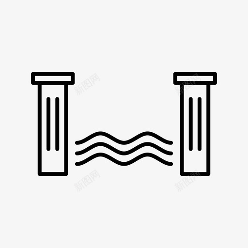 大坝水蓄水svg_新图网 https://ixintu.com 大坝 蓄水 能源