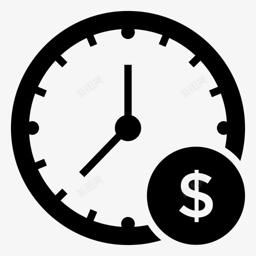 业务时钟业务时间财务时间svg_新图网 https://ixintu.com 时间 业务 时钟 财务 货币 经济 字形 向量 图标