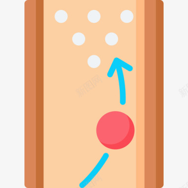 保龄球馆保龄球14平坦图标