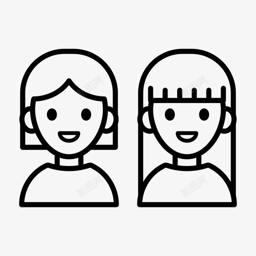 最好的朋友化身女孩svg_新图网 https://ixintu.com 最好 好的 朋友 化身 女孩 快乐 姐姐