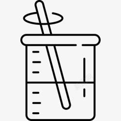 搅拌器烧杯化学品图标