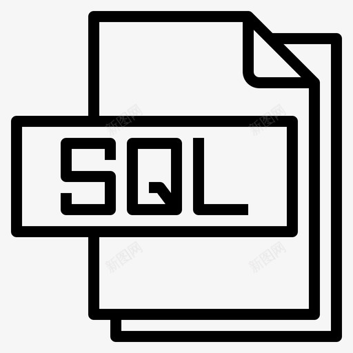 Sql文件文件格式1线性svg_新图网 https://ixintu.com 文件 格式 线性