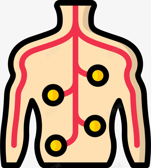 神经神经学1线颜色svg_新图网 https://ixintu.com 神经 神经学 颜色