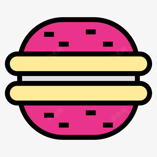 MacaronsBakery144线性颜色svg_新图网 https://ixintu.com 线性 颜色