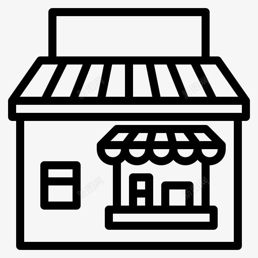 食品店食品在线1线性svg_新图网 https://ixintu.com 食品店 食品 在线 线性