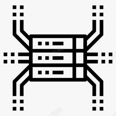 服务器计算机网络图标