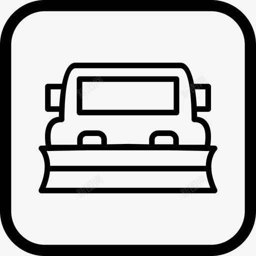 雪犁犁卡车svg_新图网 https://ixintu.com 雪犁 卡车 运输
