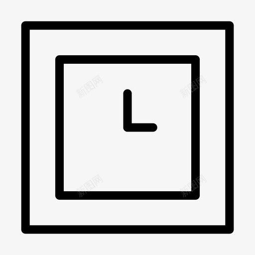 盒子时钟时间svg_新图网 https://ixintu.com 盒子 时钟 时间 手表 材料 常规 线组