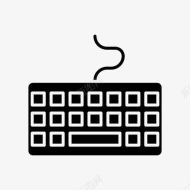 键盘硬件计算机接口标志符号图标