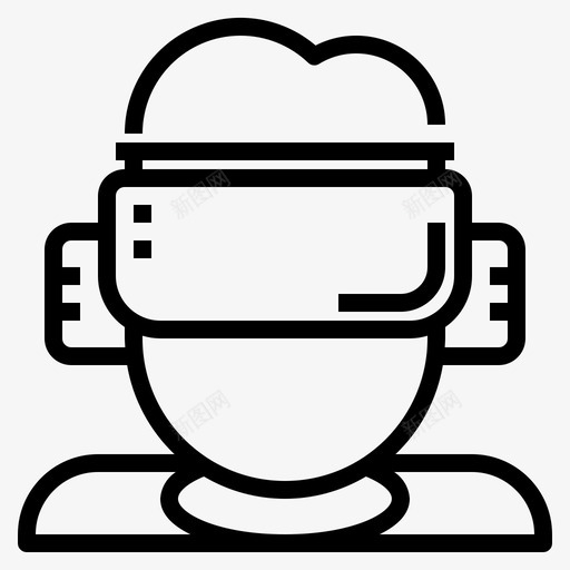 vr护目镜设备小工具svg_新图网 https://ixintu.com 护目镜 设备 小工 工具 眼镜 技术