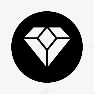 钻石地质学珠宝图标