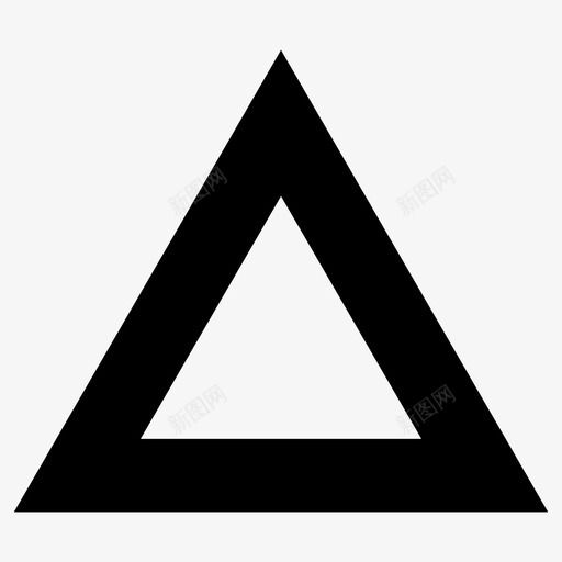 三角形警告几何图形svg_新图网 https://ixintu.com 警告 三角形 几何图形 形状