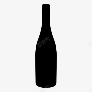 酒瓶酒精赤霞珠图标