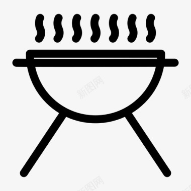 烹饪烧烤野餐图标