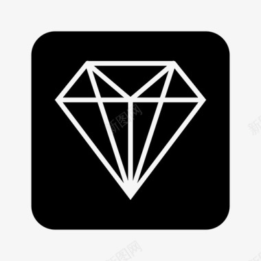 钻石地质学珠宝图标