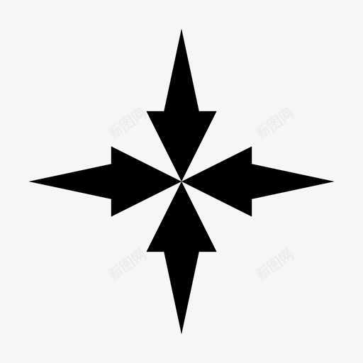 锋利的装配箭头十字方向svg_新图网 https://ixintu.com 箭头 锋利 装配 十字 方向 星形 集合