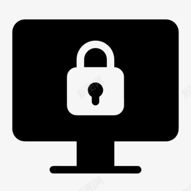 电脑锁密码保护图标