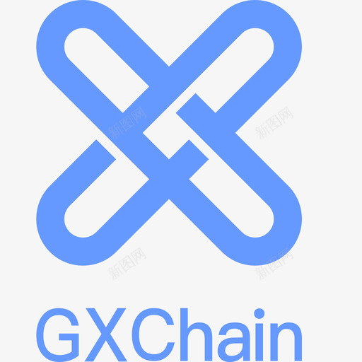 GXChainlogo竖版svg_新图网 https://ixintu.com 竖版 区块 布洛克 公信