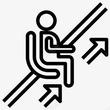 楼梯升降机椅子残疾人图标