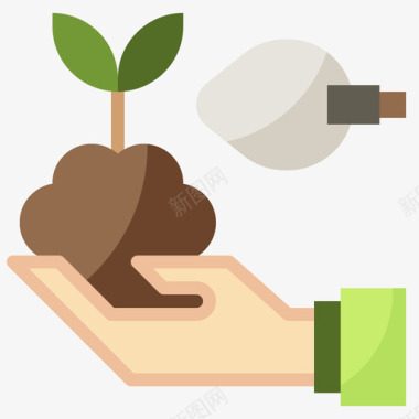 植物可持续能源47平坦图标