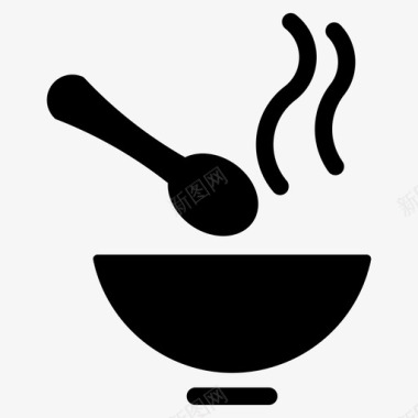 汤食物热食图标